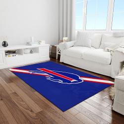 nfl buffalo bills standout football team logo rectangle area rug light room bb06