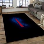 nfl buffalo bills stately football team logo rectangle area rug dark room bb27