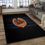 nfl chicago bears football team logo rectangle area rug dark room cgb01