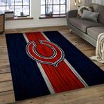 nfl chicago bears football team logo rectangle area rug dark room cgb11