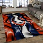 nfl chicago bears football team logo rectangle area rug dark room cgb14