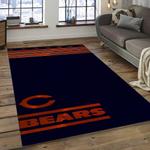 nfl chicago bears football team logo rectangle area rug dark room cgb17