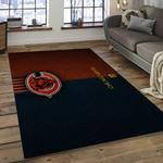 nfl chicago bears football team logo rectangle area rug dark room cgb21