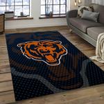 nfl chicago bears football team logo rectangle area rug dark room cgb26