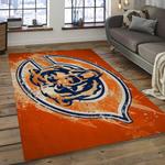 nfl chicago bears football team logo rectangle area rug dark room cgb28
