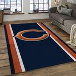 nfl chicago bears football team logo rectangle area rug dark room cgb35