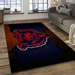 nfl chicago bears football team logo rectangle area rug dark room cgb37