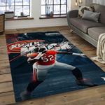 nfl chicago bears football team logo rectangle area rug dark room cgb42