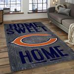 nfl chicago bears football team logo rectangle area rug dark room cgb43