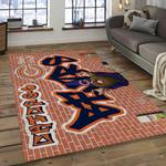 nfl chicago bears football team logo rectangle area rug dark room cgb50