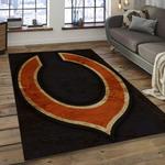 nfl chicago bears football team logo rectangle area rug dark room cgb51