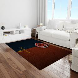 nfl chicago bears football team logo rectangle area rug light room cgb21