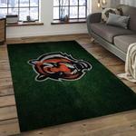 nfl cincinnati bengals football team logo rectangle area rug dark room ccb42