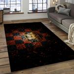 nfl cincinnati bengals football team logo rectangle ares rug dark room ccb15
