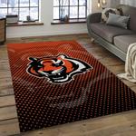 nfl cincinnati bengals football team logo rectangle ares rug dark room ccb18
