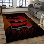 nfl cincinnati bengals football team logo rectangle ares rug dark room ccb20