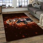 nfl cincinnati bengals football team logo rectangle ares rug dark room ccb22