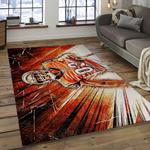 nfl cincinnati bengals football team logo rectangle ares rug dark room ccb25