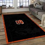 nfl cincinnati bengals football team logo rectangle ares rug dark room ccb37