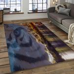nfl cincinnati bengals football team logo rectangle ares rug dark room ccb44