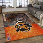 nfl cincinnati bengals football team logo rectangls area rug dark room ccb41