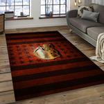 nfl cleveland browns football team logo rectangle area rug dark room clb01