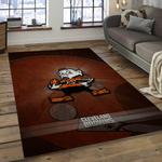 nfl cleveland browns football team logo rectangle area rug dark room clb05