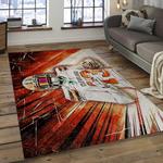 nfl cleveland browns football team logo rectangle area rug dark room clb06