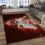nfl cleveland browns football team logo rectangle area rug dark room clb15