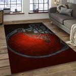 nfl cleveland browns football team logo rectangle area rug dark room clb18