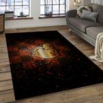 nfl cleveland browns football team logo rectangle area rug dark room clb22