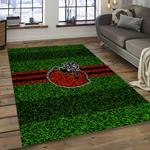 nfl cleveland browns football team logo rectangle area rug dark room clb26