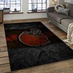 nfl cleveland browns football team logo rectangle area rug dark room clb37