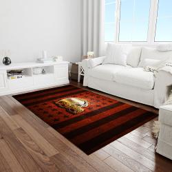 nfl cleveland browns football team logo rectangle area rug light room clb01