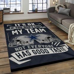 NFL Dallas Cowboys Rectangle Rug Personalized Non-Slip Carpet Gift For Football Fans DCB10