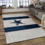 nfl dallas cowboys football team logo rectangle area rug dark room dcb12