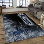 nfl dallas cowboys football team logo rectangle area rug dark room dcb13