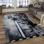 nfl dallas cowboys football team logo rectangle area rug dark room dcb15