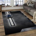 nfl dallas cowboys football team logo rectangle area rug dark room dcb57