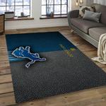 nfl detroit lions football team logo rectangle area rug dark room dl05