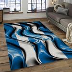 nfl detroit lions football team logo rectangle area rug dark room dl06