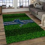 nfl detroit lions football team logo rectangle area rug dark room dl08