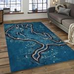 nfl detroit lions football team logo rectangle area rug dark room dl11