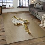 nfl detroit lions football team logo rectangle area rug dark room dl19