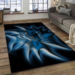 nfl detroit lions football team logo rectangle area rug dark room dl28