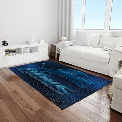 nfl detroit lions football team logo rectangle area rug light room dl03