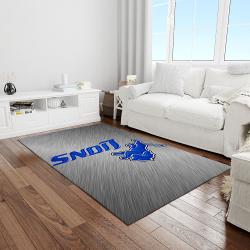 nfl detroit lions football team logo rectangle area rug light room dl14