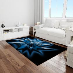 nfl detroit lions football team logo rectangle area rug light room dl28