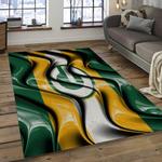 nfl green bay packers football team logo rectangle area rug dark room gbp09