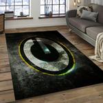 nfl green bay packers football team logo rectangle area rug dark room gbp41